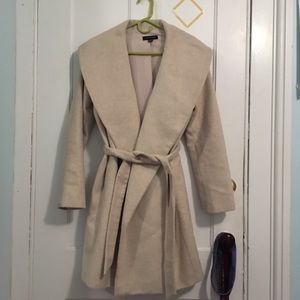 Light Tan Ann Taylor Wrap Coat